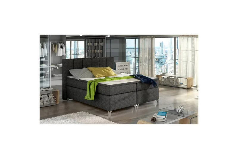 Resårbotten Eltap Basilio - Berlin 02, Mörkgrå, 180x200 cm - Möbler - Säng - Kontinentalsäng