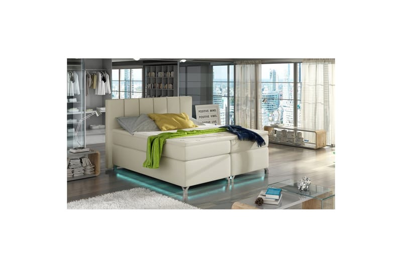 Resårbotten Eltap Basilio med LED - Soft 33, Beige, 140x200 cm - Möbler - Säng - Komplett sängpaket
