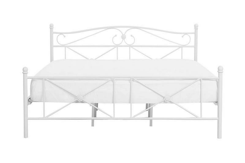 Rodez Dubbelsäng 160 200 cm Vit - Vit - Sängram & sängstomme