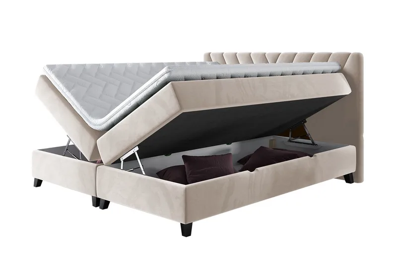 Romanza Sängpaket Kontinentalsäng 160x200 cm - Grå - Möbler - Säng - Komplett sängpaket