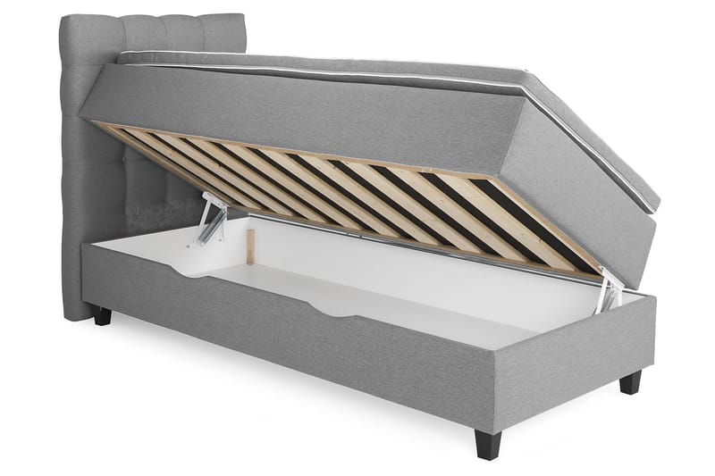 Royal Kontinentalsäng med Förvaring 80x200 cm - Ljusgrå (+Fler val) - Möbler - Säng - Ramsäng