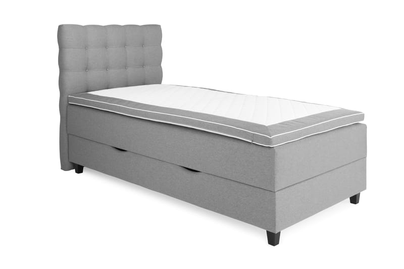Royal Sängpaket med Förvaring105x200  Ljusgrå - Ljusgrå (+Fler val) - Möbler - Säng - Ramsäng