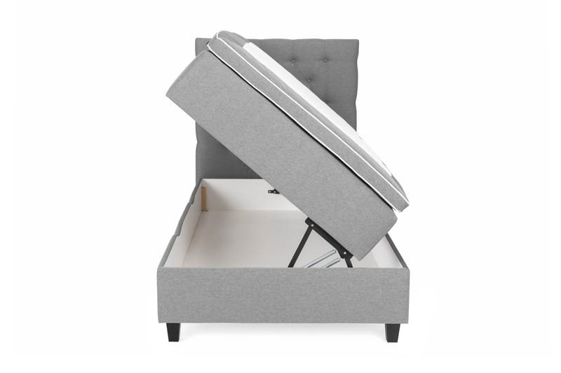 Royal Sängpaket med Förvaring105x200  Ljusgrå - Ljusgrå (+Fler val) - Möbler - Säng - Kontinentalsäng