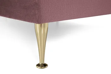 Royal Velvet Komplett Sängpaket 160x200 cm - Rosa med Höga Guldben - Möbler - Säng - Komplett sängpaket