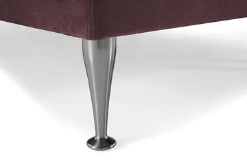 Royal Velvet Komplett Sängpaket 160x200 cm - Rosa med Höga Silverben - Möbler - Säng - Komplett sängpaket