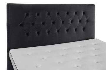 Royal Velvet Komplett Sängpaket 180x200 cm - Svart med Höga Guldben - Möbler - Säng - Komplett sängpaket