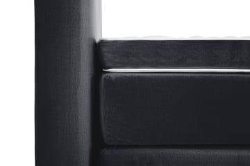 Royal Velvet Komplett Sängpaket Sammetssäng 180x200 cm - Svart med höga silverben - Möbler - Säng - Kontinentalsäng