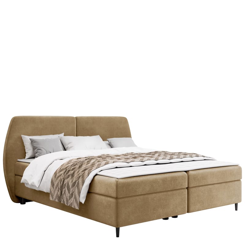 Rynricon Sängpaket Kontinentalsäng 140x200 cm - Beige - Möbler - Säng - Komplett sängpaket
