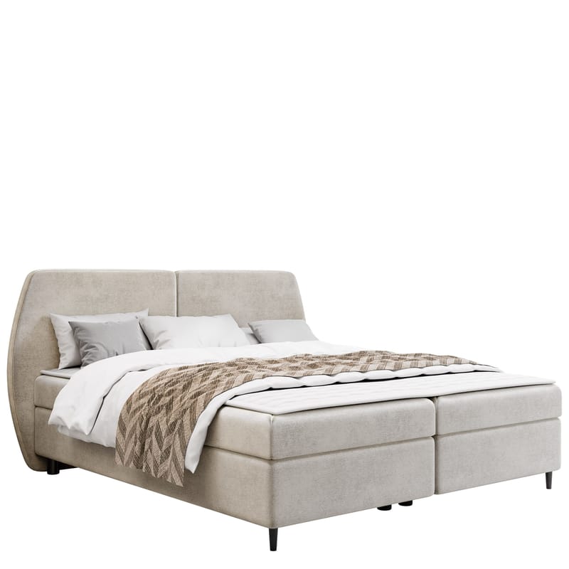 Rynricon Sängpaket Kontinentalsäng 140x200 cm - Beige - Möbler - Säng - Komplett sängpaket
