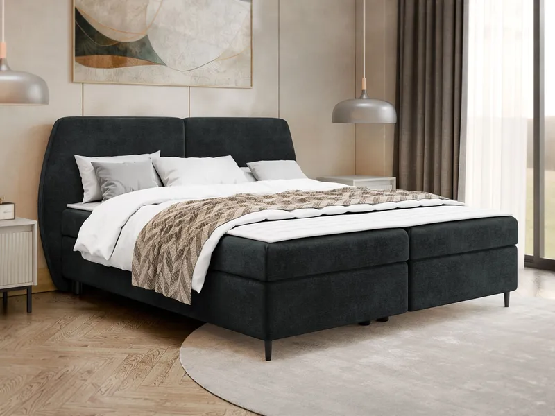 Rynricon Sängpaket Kontinentalsäng 140x200 cm - Grå - Möbler - Säng - Komplett sängpaket