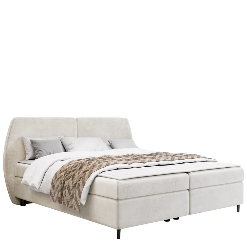 Rynricon Sängpaket Kontinentalsäng 140x200 cm - Vit - Möbler - Säng - Komplett sängpaket