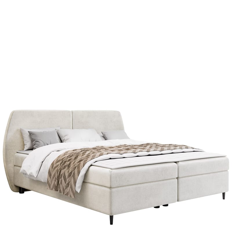 Rynricon Sängpaket Kontinentalsäng 140x200 cm - Vit - Möbler - S äng - Komplett sängpaket