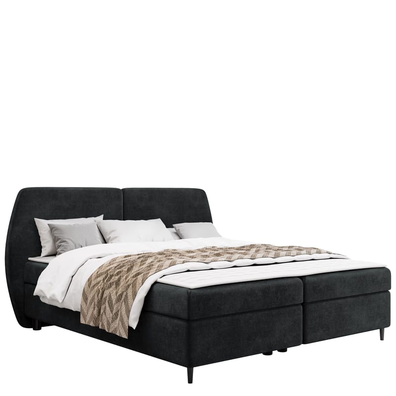 Rynricon Sängpaket Kontinentalsäng 180x200 cm - Grå - Möbler - Säng - Komplett sängpaket