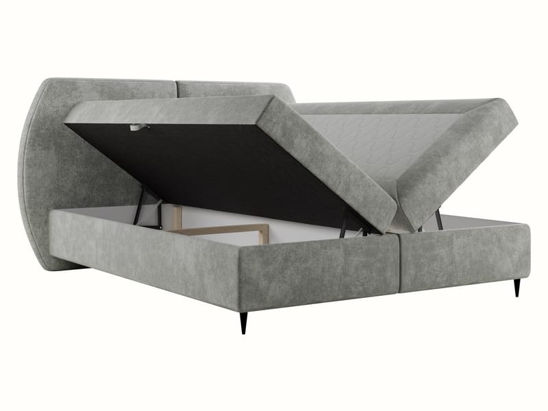 Rynricon Sängpaket Kontinentalsäng 180x200 cm - Grå - Möbler - Säng - Komplett sängpaket