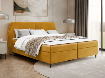 Rynricon Sängpaket Kontinentalsäng 180x200 cm - Gul - Möbler - Säng - Komplett sängpaket