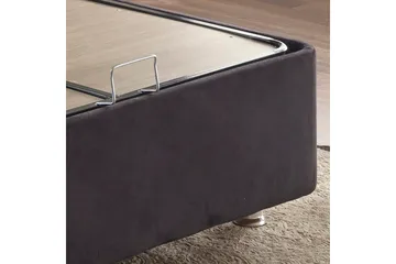 Ryntham Sängram Dubbel 140x190 cm - Svart - Möbler - Säng - Sängram & sängstomme