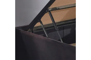 Ryntham Sängram Dubbel med Sänggavel 150x200 cm - Svart - Möbler - Säng - Sängram & sängstomme