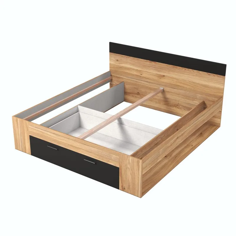 Säng Beta med lådor - 180 cm, Mauvella ek - Möbler - Säng - Sängram & sängstomme