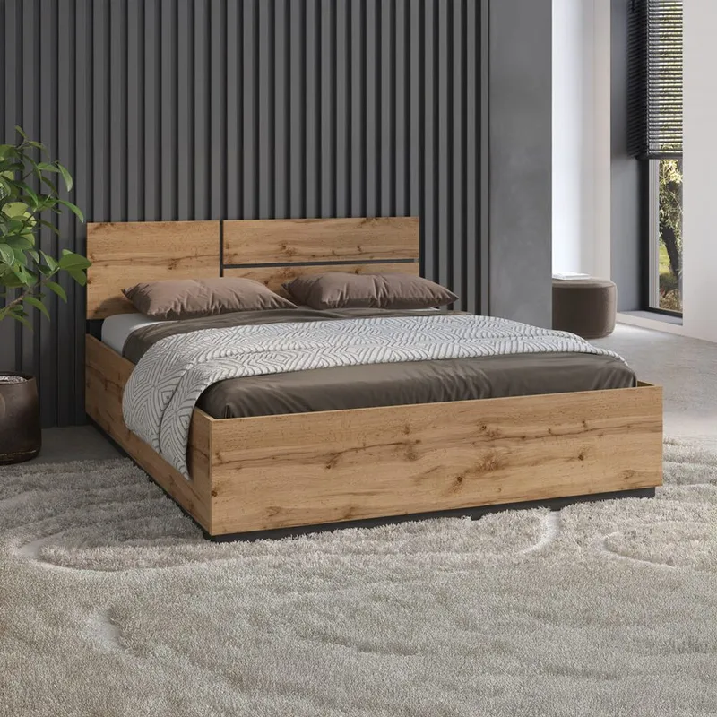 Säng Cross S - 160 cm, Wotan Ek - Möbler - Säng - Sängram & sängstomme