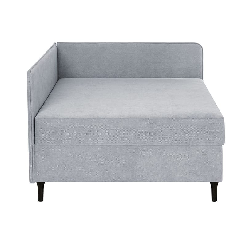 Säng Henriette 120x200 cm, med förvaring 150x40x74 cm, Melamin med ekbark - Grå - Möbler - Säng - Enkelsäng