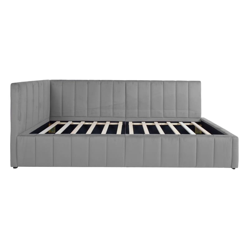 Säng Jasper 90x200 cm 75x40xh102 cm, ek - Grå - Möbler - Säng - Sängram & sängstomme