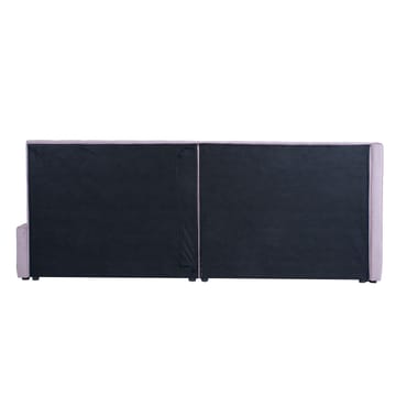 Säng Jasper 90x200 cm med madrass Harmony Duo 100x40xh140 cm, ek - mauverosa - Möbler - Säng - Sängram & sängstomme