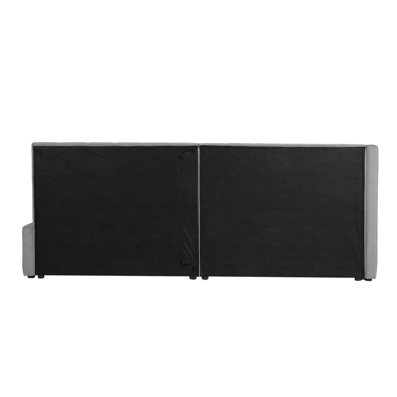 Säng Jasper 90x200 cm med madrass Harmony Uno 106x40xh76 cm, Ek - grå - Möbler - Säng - Komplett sängpaket