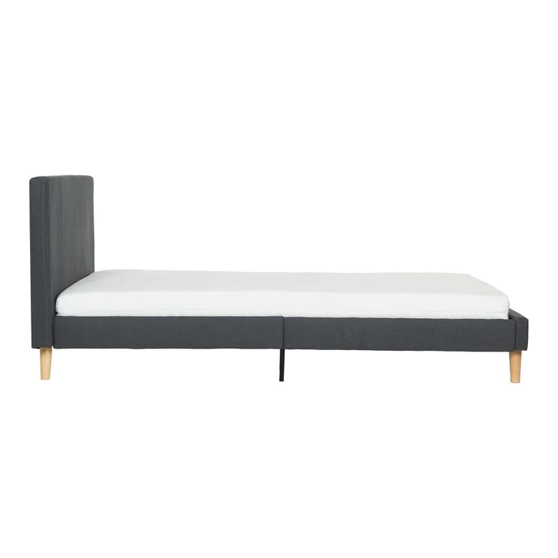 Säng Juno 90x200 cm med madrass Kuka Duo Kid - Grå - Möbler - Säng - Komplett sängpaket