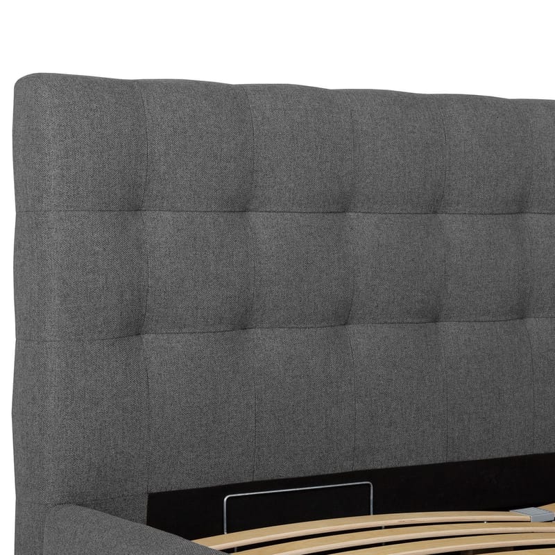 Säng Leena 160x200 cm - Grå - Möbler - Säng - Sängram & sängstomme