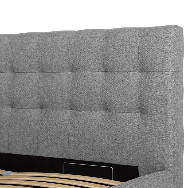 Säng Leena 160x200 cm - Grå - Möbler - Säng - Sängram & sängstomme