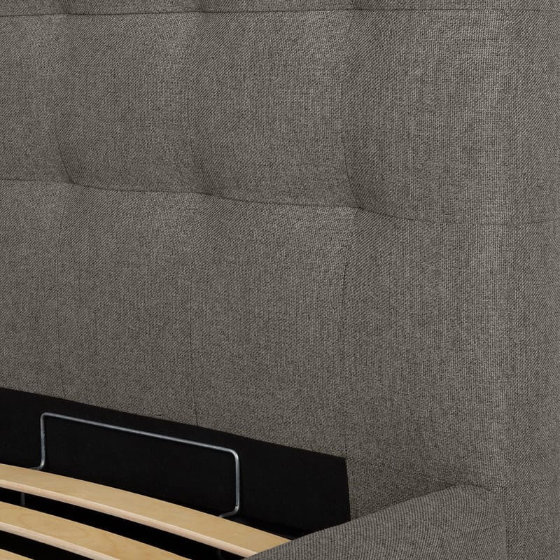 Säng Leena 160x200 cm - Mörkbeige - Möbler - Säng - Sängram & sängstomme