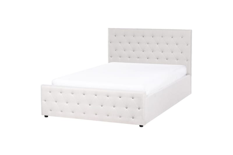 Säng med förvaring Amiens - Beige, 140x200 cm - Möbler - Säng - Sängram & sängstomme