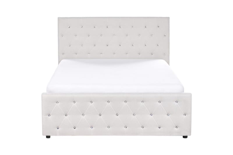 Säng med förvaring Amiens - Beige, 140x200 cm - Möbler - Säng - Sängram & sängstomme