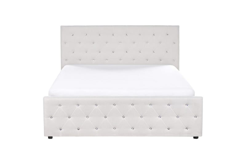 Säng med förvaring Amiens - Beige, 160x200 cm - Möbler - Säng - Sängram & sängstomme