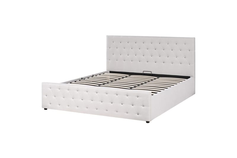 Säng med förvaring Amiens - Beige, 180x200 cm - Möbler - Säng - Sängram & sängstomme