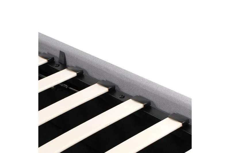 Säng med förvaring Amiens - Grå, 140x200 cm - Möbler - Säng - Sängram & sängstomme