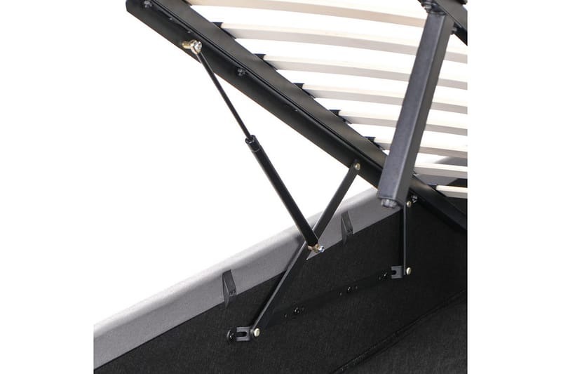 Säng med förvaring Amiens - Grå, 140x200 cm - Möbler - Säng - Sängram & sängstomme