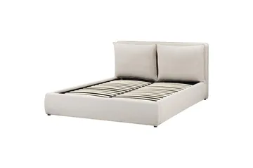 Säng med förvaring Bajonna - Beige, 160x200 cm - Möbler - Säng - Sängram & sängstomme
