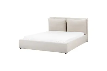 Säng med förvaring Bajonna - Beige, 160x200 cm - Möbler - Säng - Sängram & sängstomme