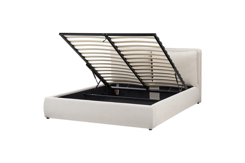 Säng med förvaring Bajonna - Beige, 160x200 cm - Möbler - Säng - Sängram & sängstomme