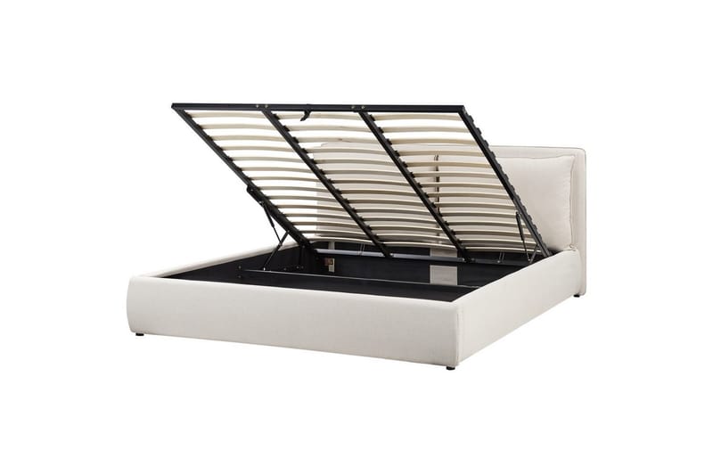 Säng med förvaring Bajonna - Beige, 180x200 cm - Möbler - Säng - Sängram & sängstomme
