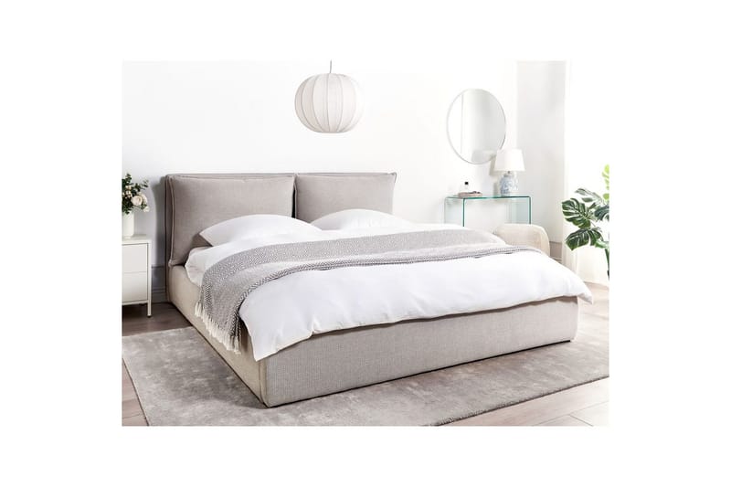 Säng med förvaring Bajonna - Grå, 180x200 cm - Möbler - Säng - Sängram & sängstomme