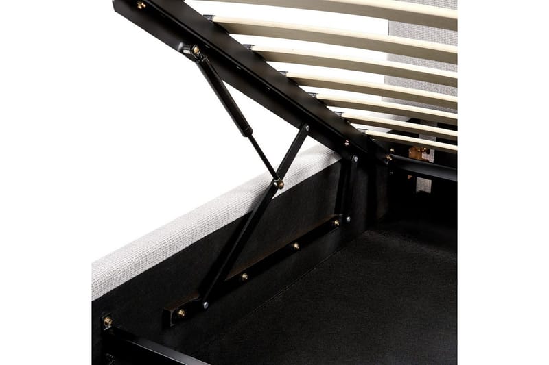 Säng med förvaring Bajonna - Grå, 180x200 cm - Möbler - Säng - Sängram & sängstomme