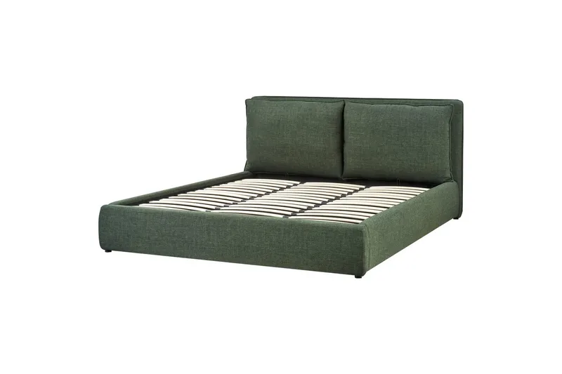 Säng med förvaring Bajonna - Grön, 180x200 cm - Möbler - Säng - Sängram & sängstomme