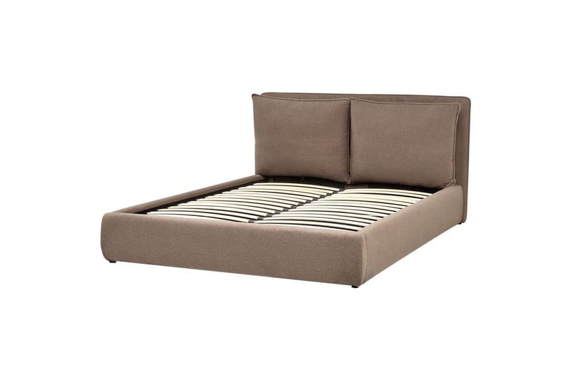 Säng med förvaring Bajonna - Taupe, 160x200 cm - Möbler - Säng - Sängram & sängstomme