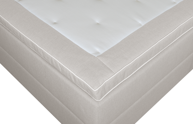 Säng med förvaring beige 160x200 cm - beige - Möbler - Säng - Kontinentalsäng