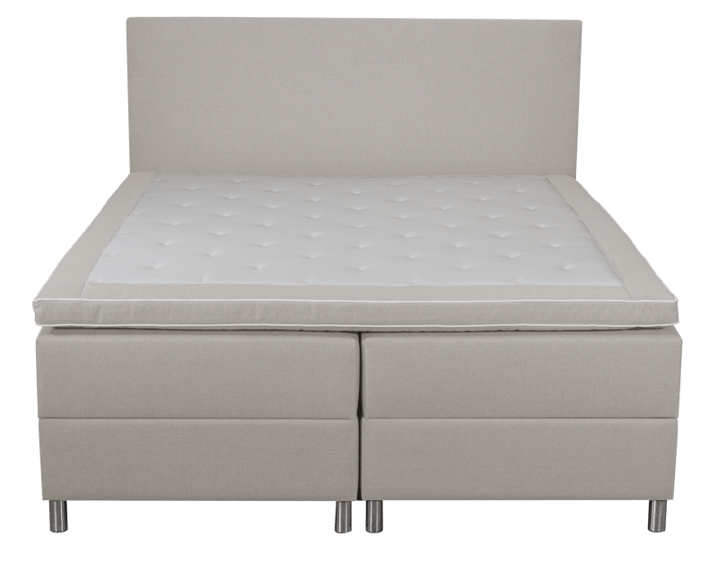 Säng med förvaring beige 160x200 cm - beige - Möbler - Säng - Kontinentalsäng