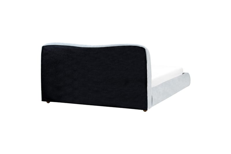 Säng med förvaring Blagnac - Blå/Polyester, 180x200 cm - Möbler - Säng - Sängram & sängstomme