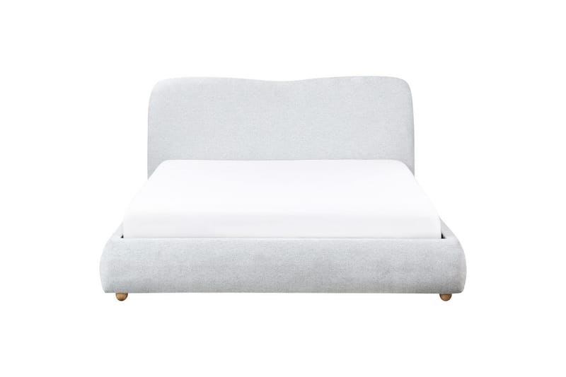 Säng med förvaring Blagnac - Grå/Polyester, 160x200 cm - Möbler - Säng - Sängram & sängstomme