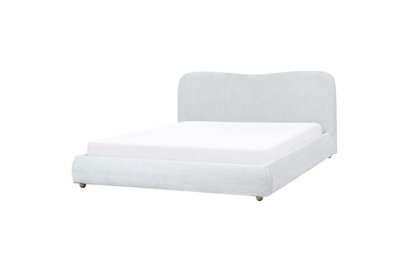 Säng med förvaring Blagnac - Grå/Polyester, 180x200 cm - Möbler - Säng - Sängram & sängstomme